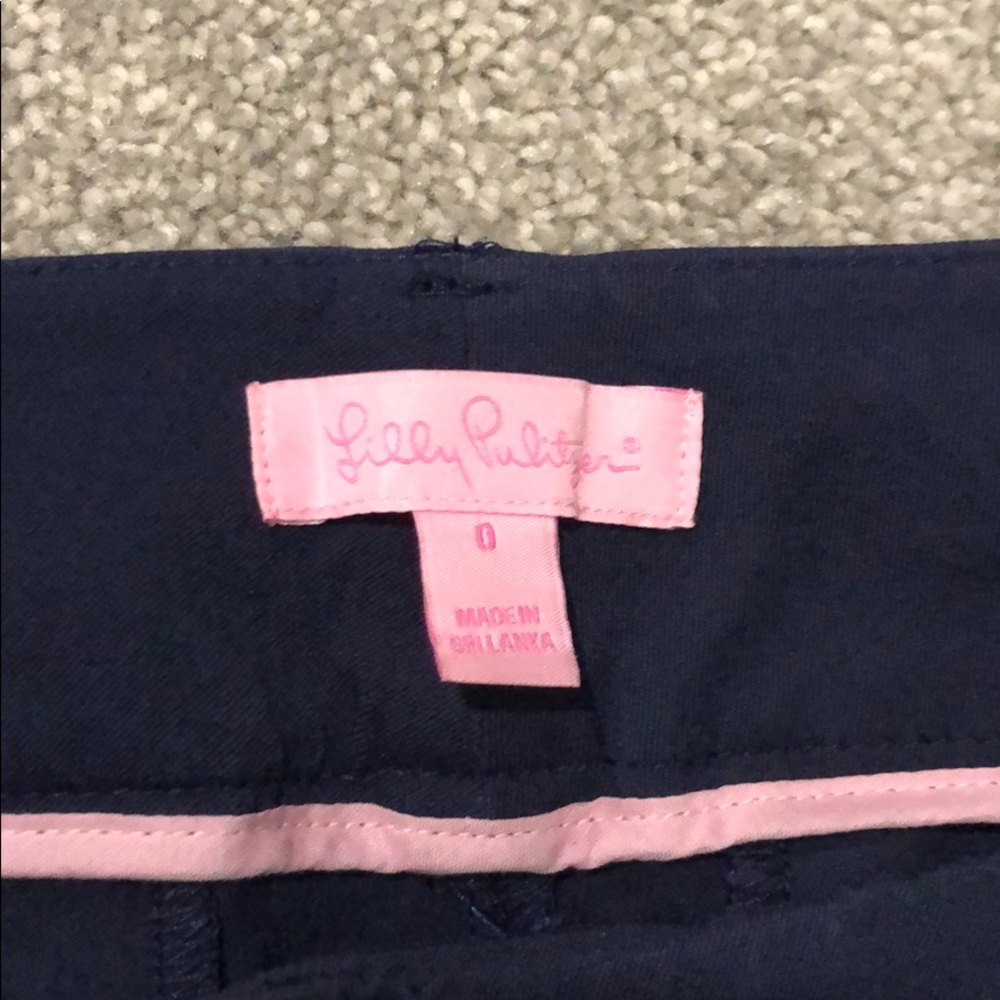 Lilly Pulitzer size 0 Navy Crop pants